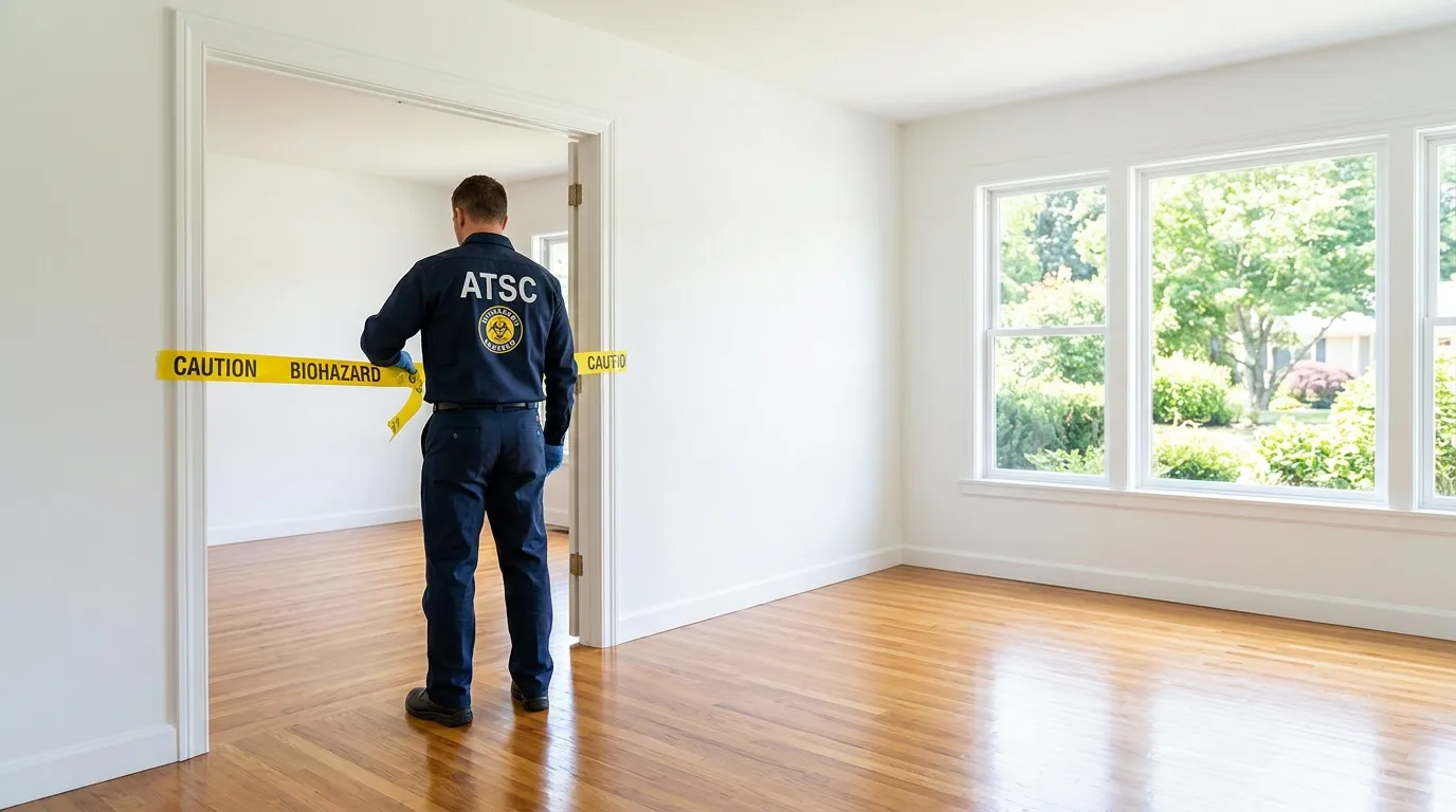 Certified biohazard cleanup crew performing Decomposition Cleanup in Parma Heights